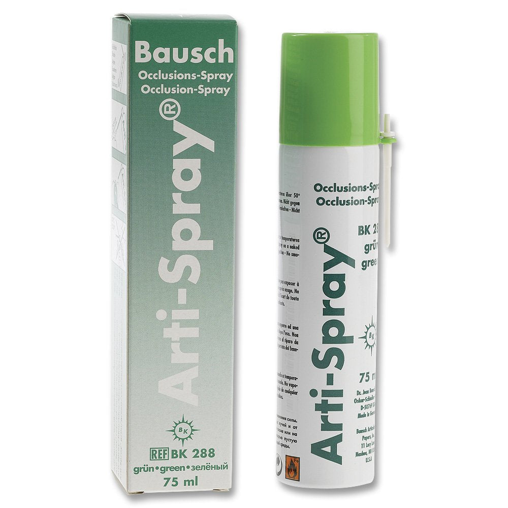 Bausch BK288 Arti-Spray Occlusion Articulating Indicator Spray Green 75 mL Bausch BK288 Arti-Spray Occlusion Articulating Indicator Spray Green 75 mL